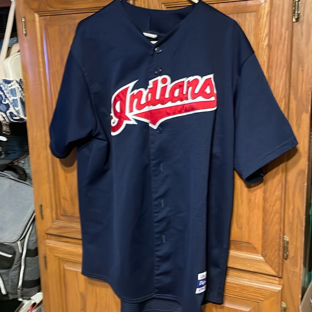 X-Large Cleveland Indians majestic baseball jersey